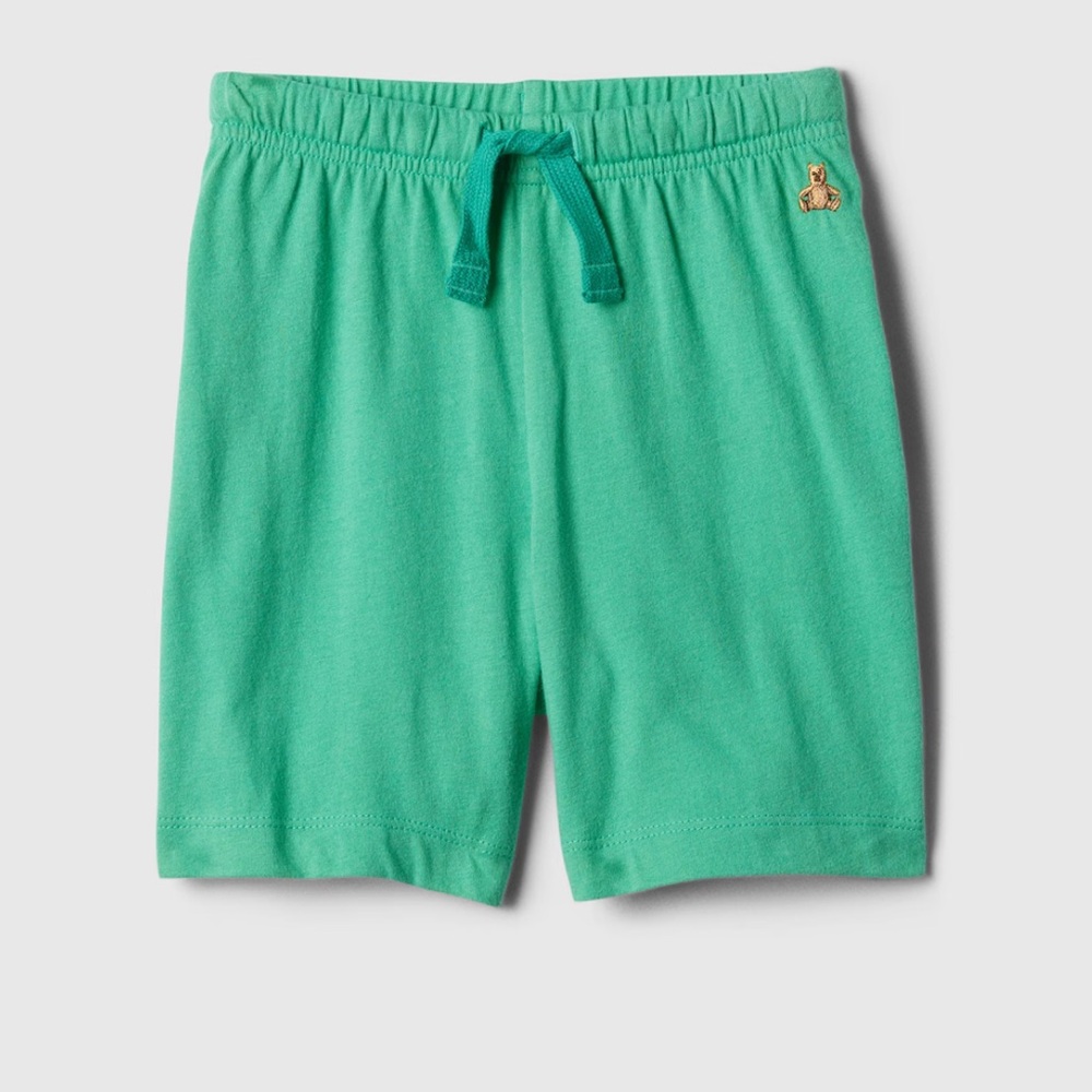 NWT babyGap Jersey Pull-On Shorts - green